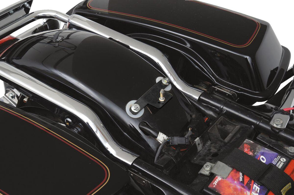 Drag Specialties Backrest Compatible Solo Seat For Harley Davidson FXR 1340 1986-1994 Smooth - Black