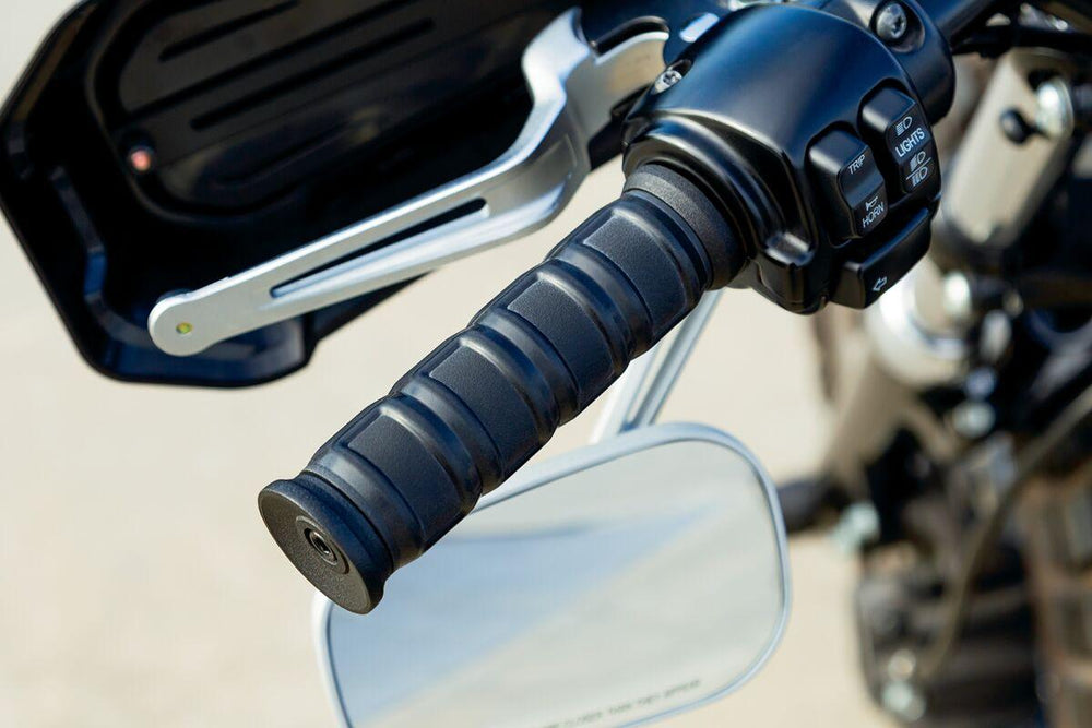 Kuryakyn Dillinger Grips For 1" Bars For Harley Davidson FLD 1690 2012 - Black/Satin