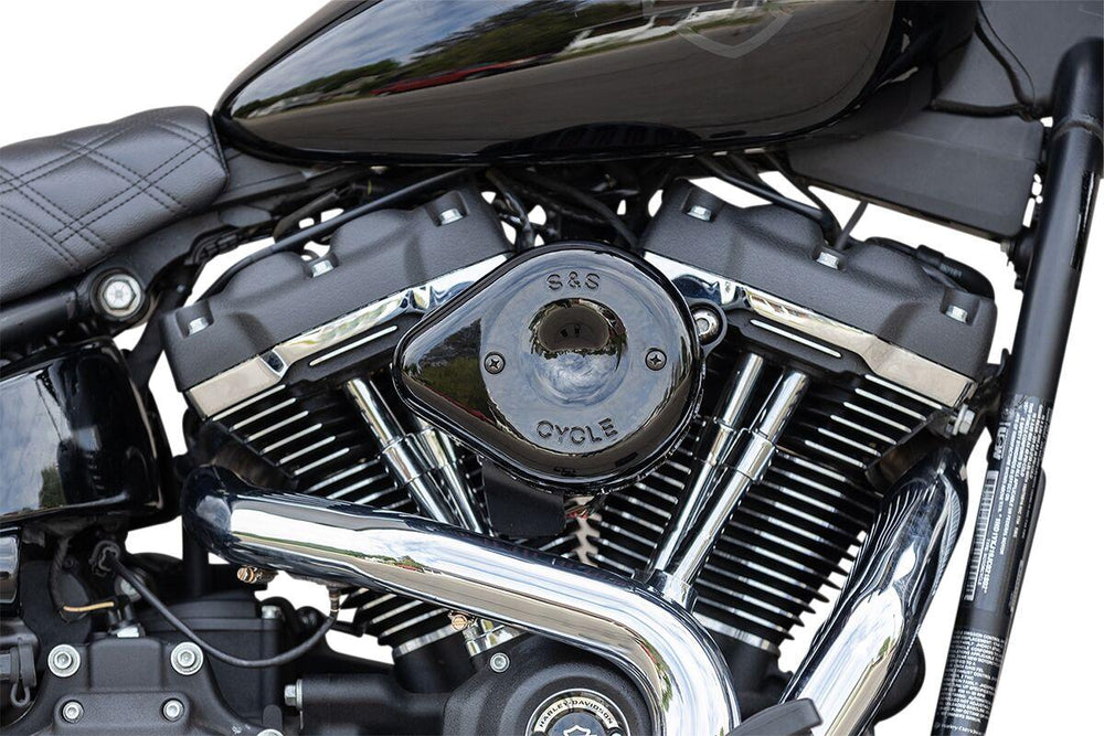 S&S Cycle Mini Teardrop Stealth Air Cleaner Kit For Harley Davidson FLDE 1750 2018-2020 - Black