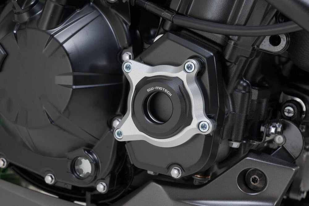 SW Motech Engine Case Protector For Kawasaki Z 900 2017-2026 Right - Black/Silver