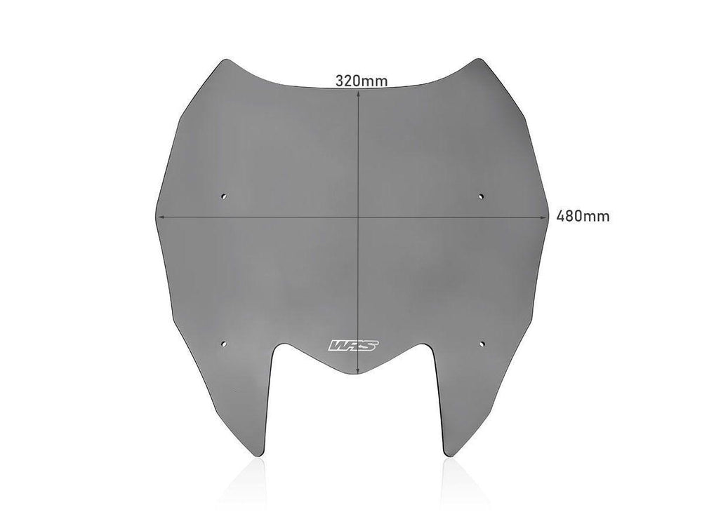 WRS Windscreen For Yamaha XP 560 T-Max ABS 2022-2024 32 cm (12-1/2") - Dark Smoke