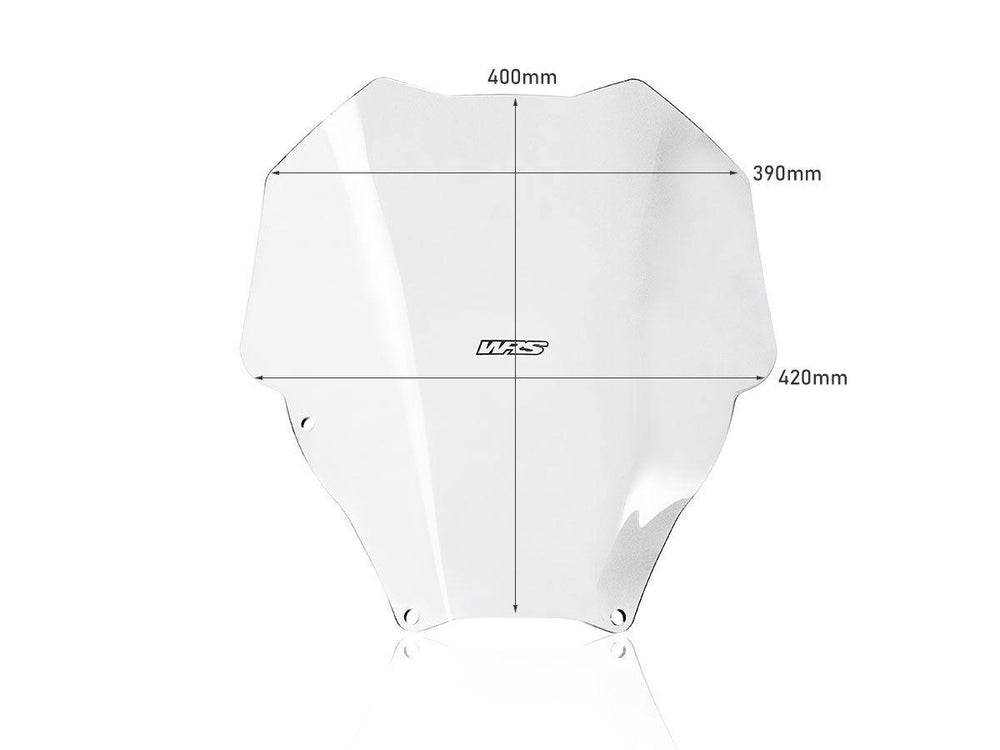 WRS Windscreen for Scooter For Honda NSS 125 ABS 2021-2024 40 cm (15-3/4") - Clear
