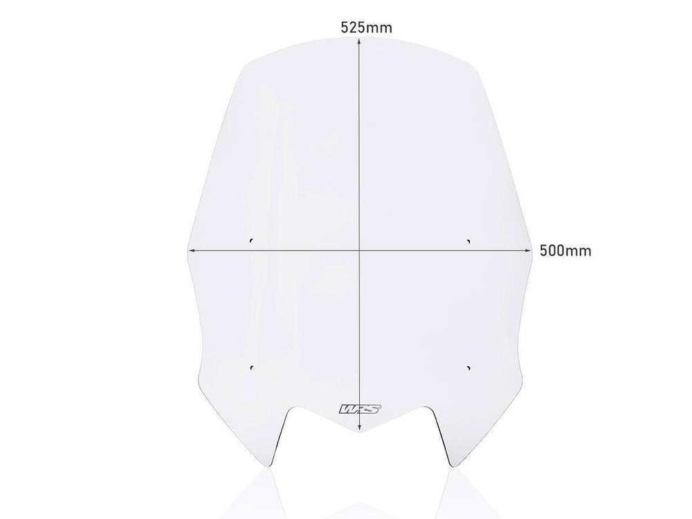 WRS Windscreen For Yamaha XP 560 T-Max ABS 2022-2024 52.5 cm (20-43/64") - Clear