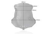 WRS Windscreen For Triumph Tiger Explorer XCA ABS 2016-2020 59 cm (23-1/4") - Smoke