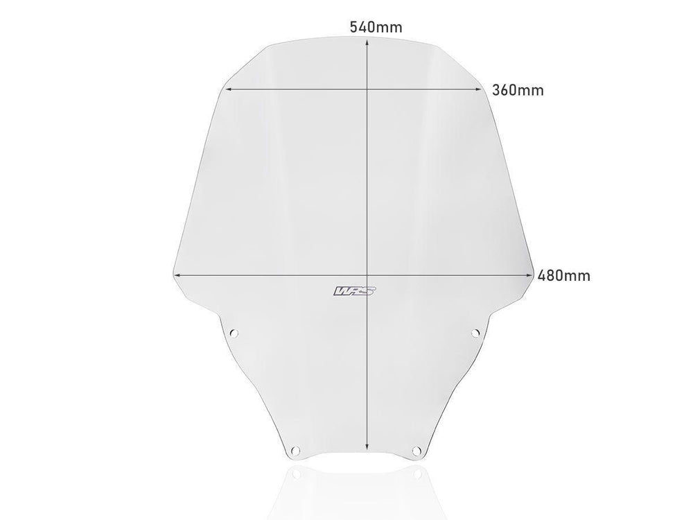 WRS Windscreen for Scooter For Honda NSS 125 ABS 2021-2024 54 cm (21-1/4") - Clear