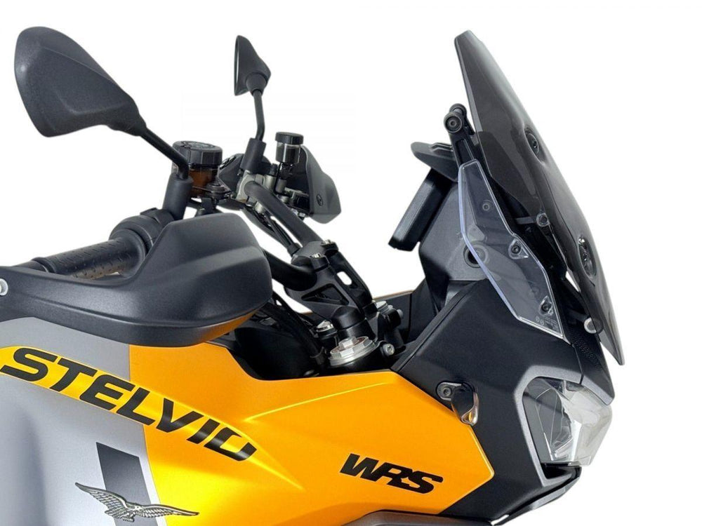 WRS Windscreen For Moto Guzzi Stelvio 1000 ABS 2024-2025 - Dark Smoke