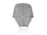 WRS Windscreen for Scooter For Honda NSS 125 ABS 2018-2022 46 cm (18-1/8") - Smoke
