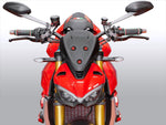 WRS Windscreen For Ducati Streetfighter V4 1100 ABS 2020-2024 25 cm (9-7/8") - Black