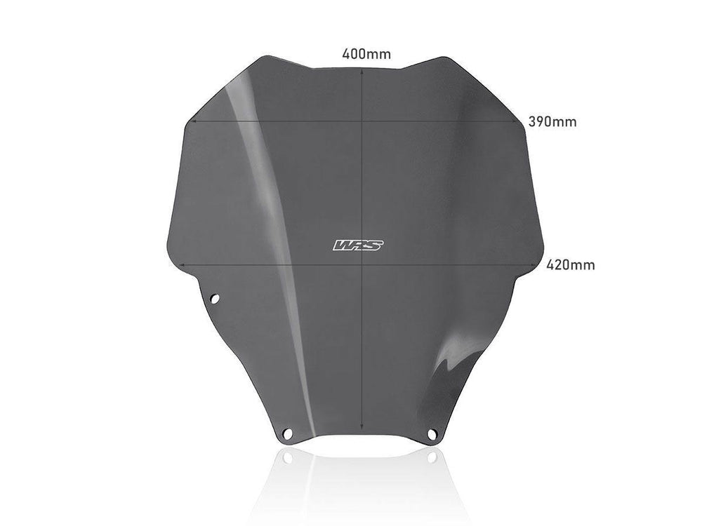 WRS Windscreen for Scooter For Honda NSS 125 ABS 2021-2024 40 cm (15-3/4") - Dark Smoke