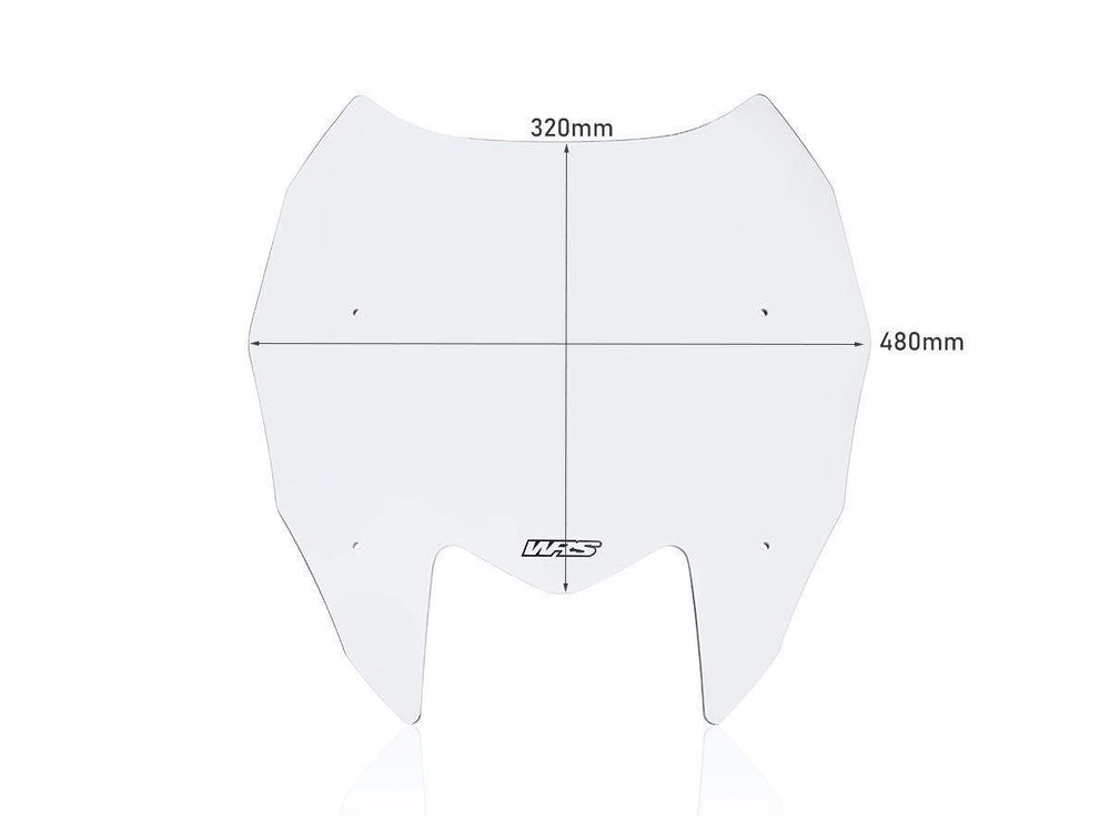 WRS Windscreen For Yamaha XP 560 T-Max ABS 2022-2024 32 cm (12-1/2") - Clear
