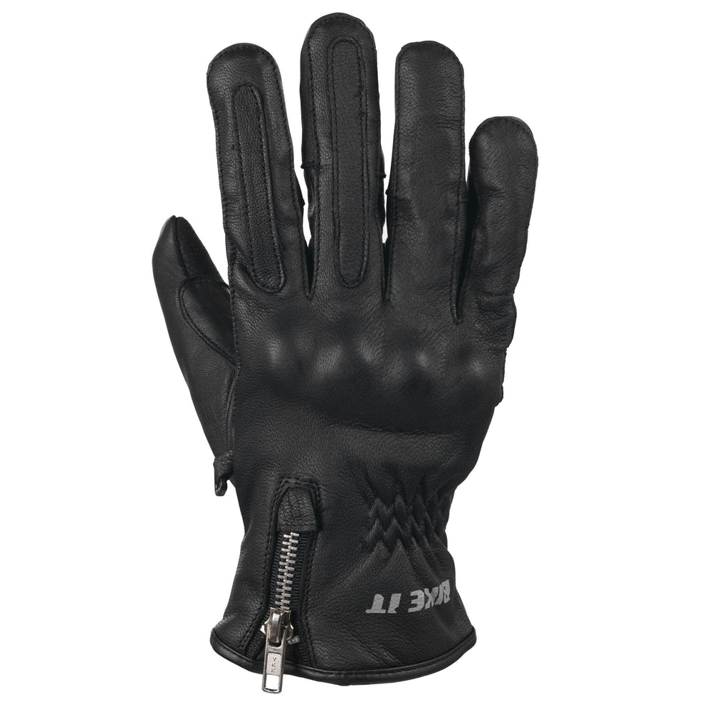 Bike It  AMP Road Leather Motorcycle Gloves Black