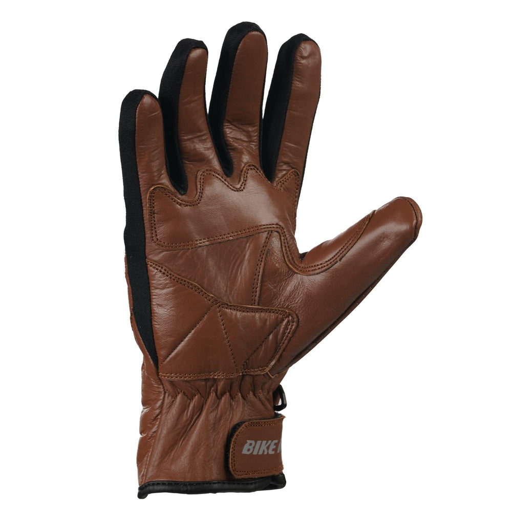 Bike It  Cruiser Gloves Air CGA Brown Leather Motorcycle Gloves