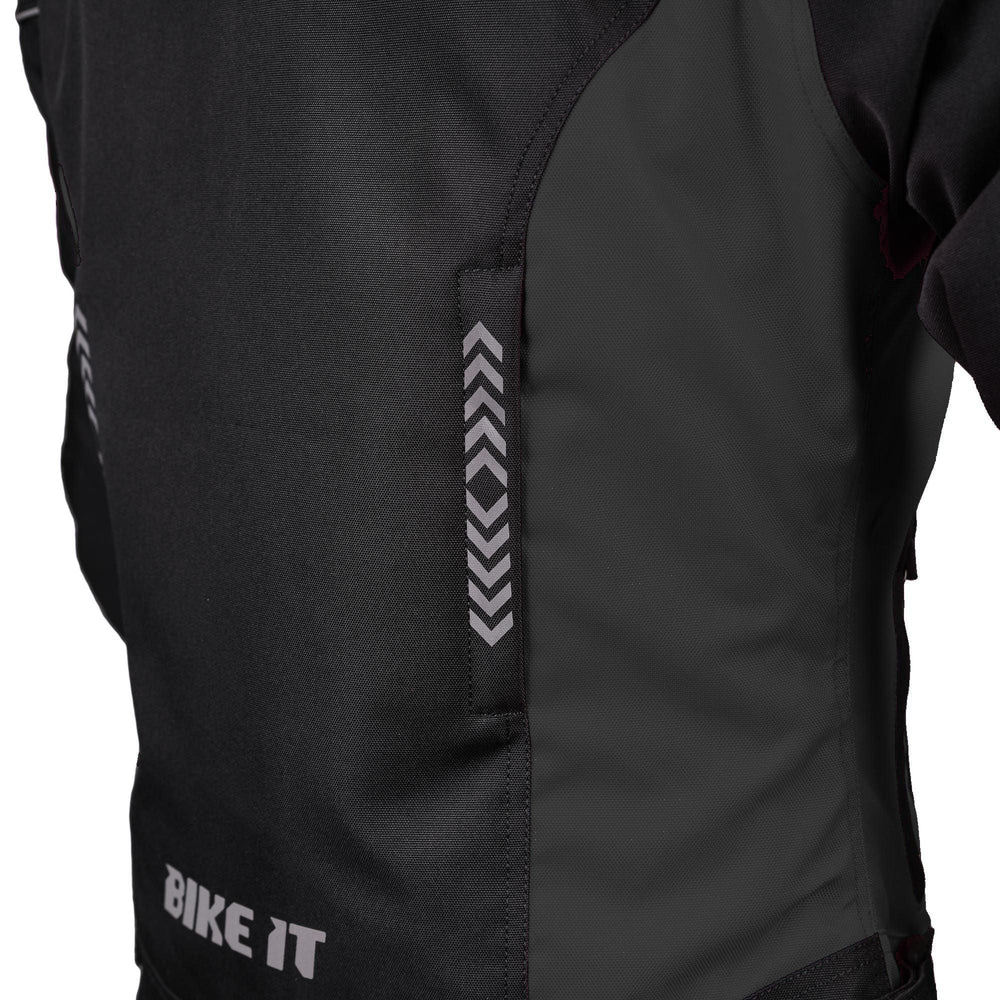 Bike It  Insignia Textile Ladies Waterproof Motorcycle Jacket Black