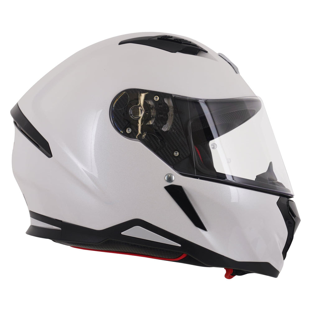 Axor SH890 Hunter Full Face Helmet - Solid White Gloss