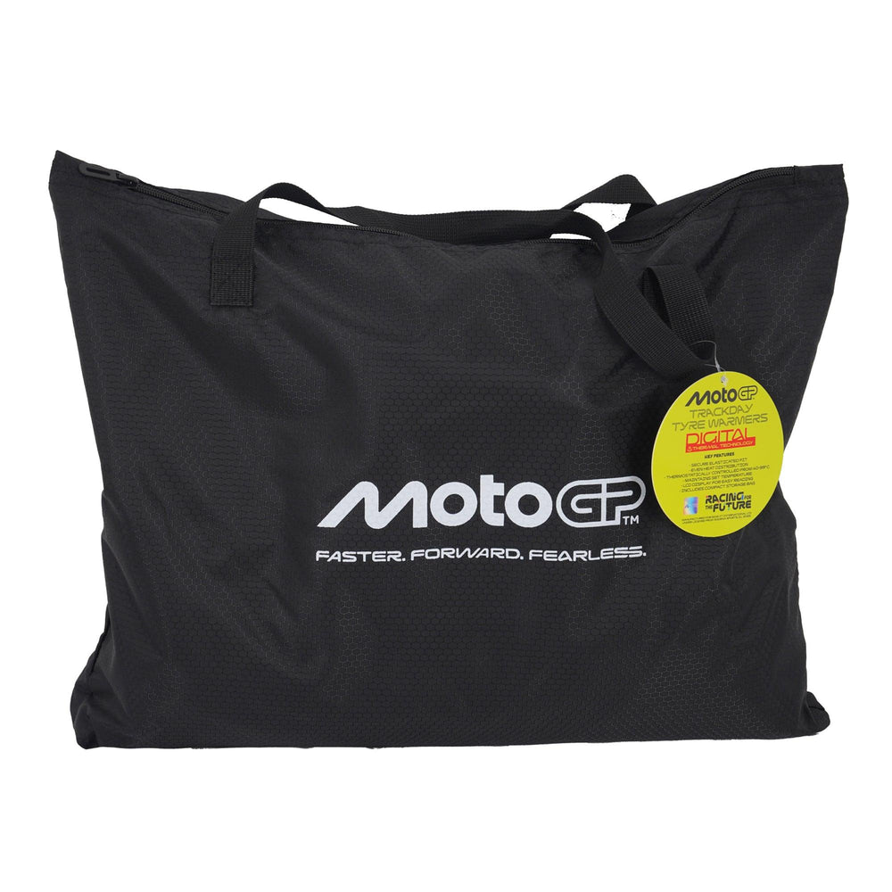 MotoGP Digital Tyre Warmers Set For Front 120/70-17" & Rear 180-190/55-17" With EU 2 Pin Plug