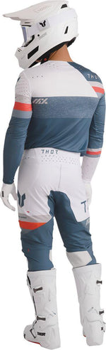 Thor Sportmode League Jersey - Blue/Light Grey/Red/White