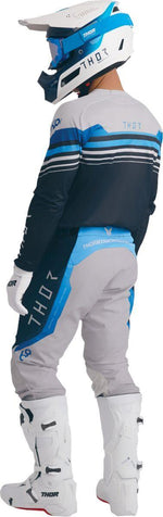 Thor Launchmode Air Raptor Jersey - Grey/Midnight Blue/White