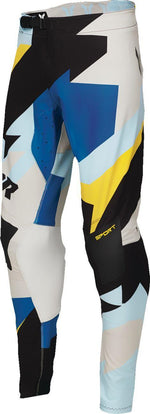 Thor Sportmode Brave Pants - Black Blue Grey Yellow