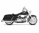 Rinehart 4" Dual Silencers For Harley Davidson FLHR 1340 1995-1998 - Chrome/Black