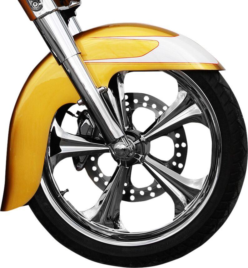 Klock Werks Benchmark Fender For Harley Davidson FLH 1868 ABS 2021 53.3 cm (21") Front 30.5 cm (12") - Black/E-Coating