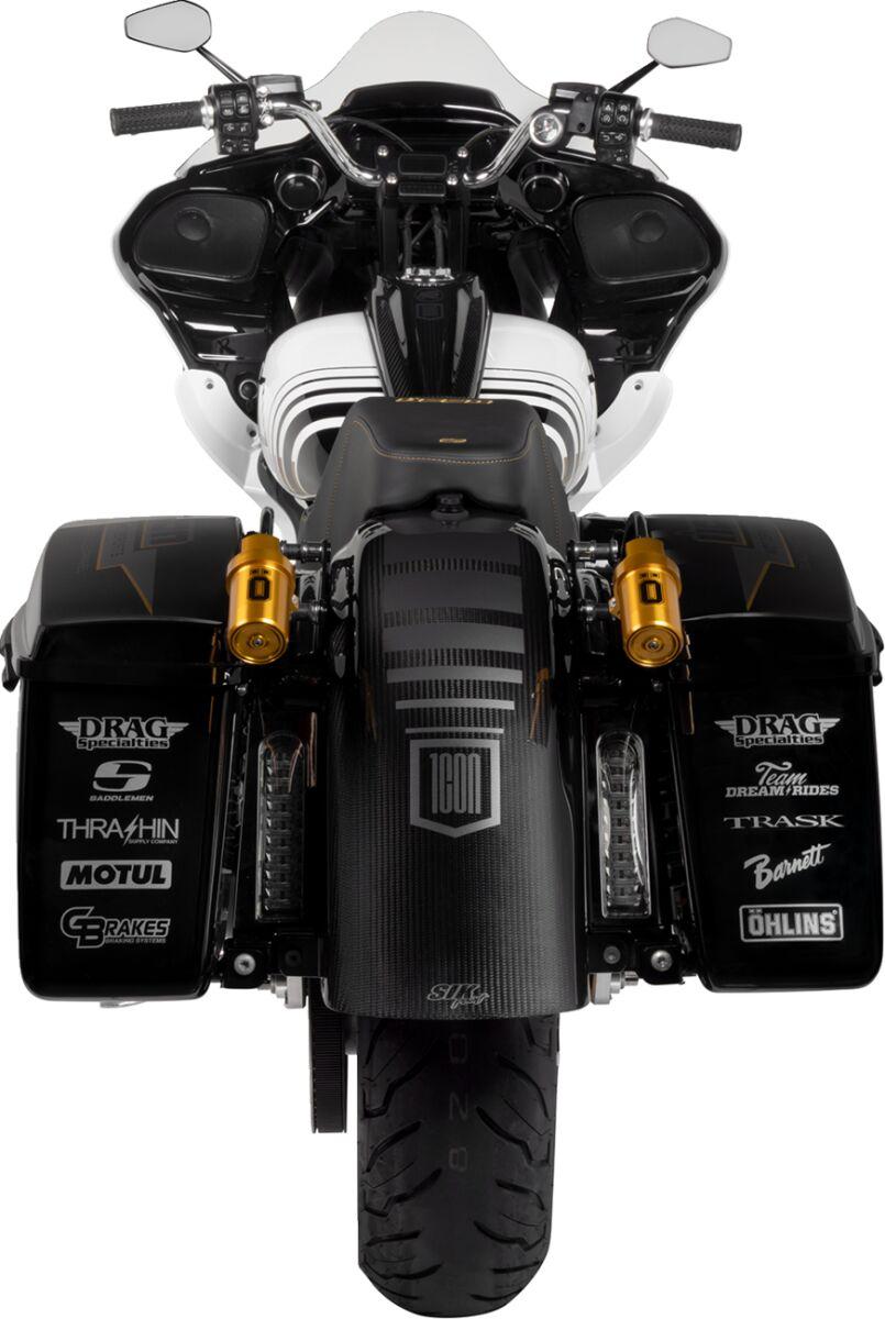 Saddlemen Carbon Fibre Fender For Harley Davidson FLH 1868 ABS 2021 78.7 cm (31") Rear - Gloss Black