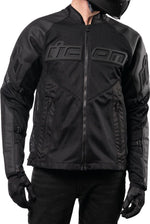Icon Unisex Mesh AF Leather Jacket - Black