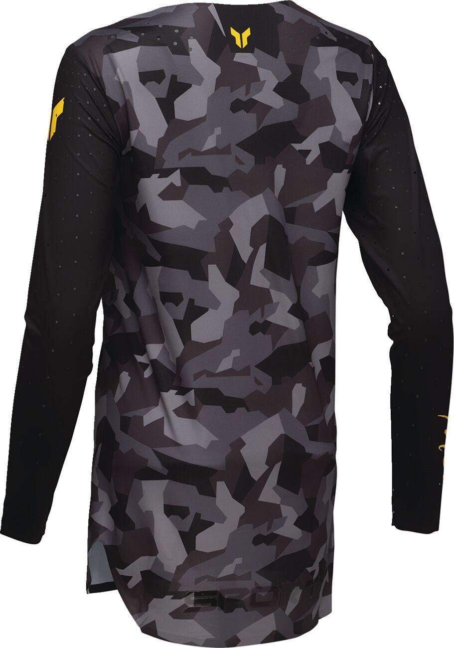 Thor Womens Sportmode Shadow Jersey - Black Camo Grey Yellow