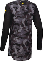Thor Womens Sportmode Shadow Jersey - Black Camo Grey Yellow