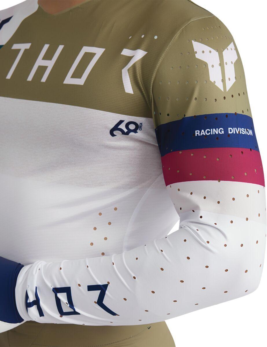 Thor Sportmode League Jersey - Maroon/Navy/Tan/White
