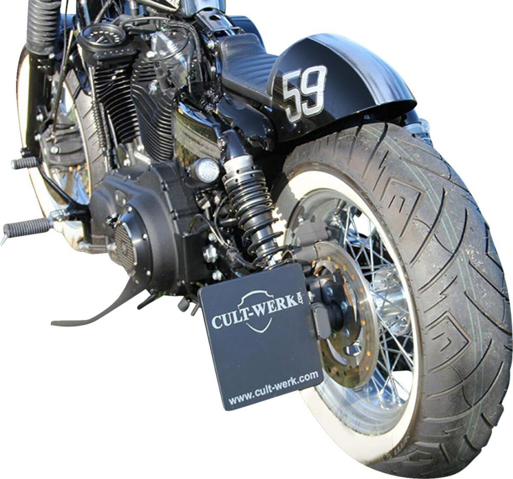 Cult Werk License Plate For Harley Davidson XL 1200 C 1996-2020
