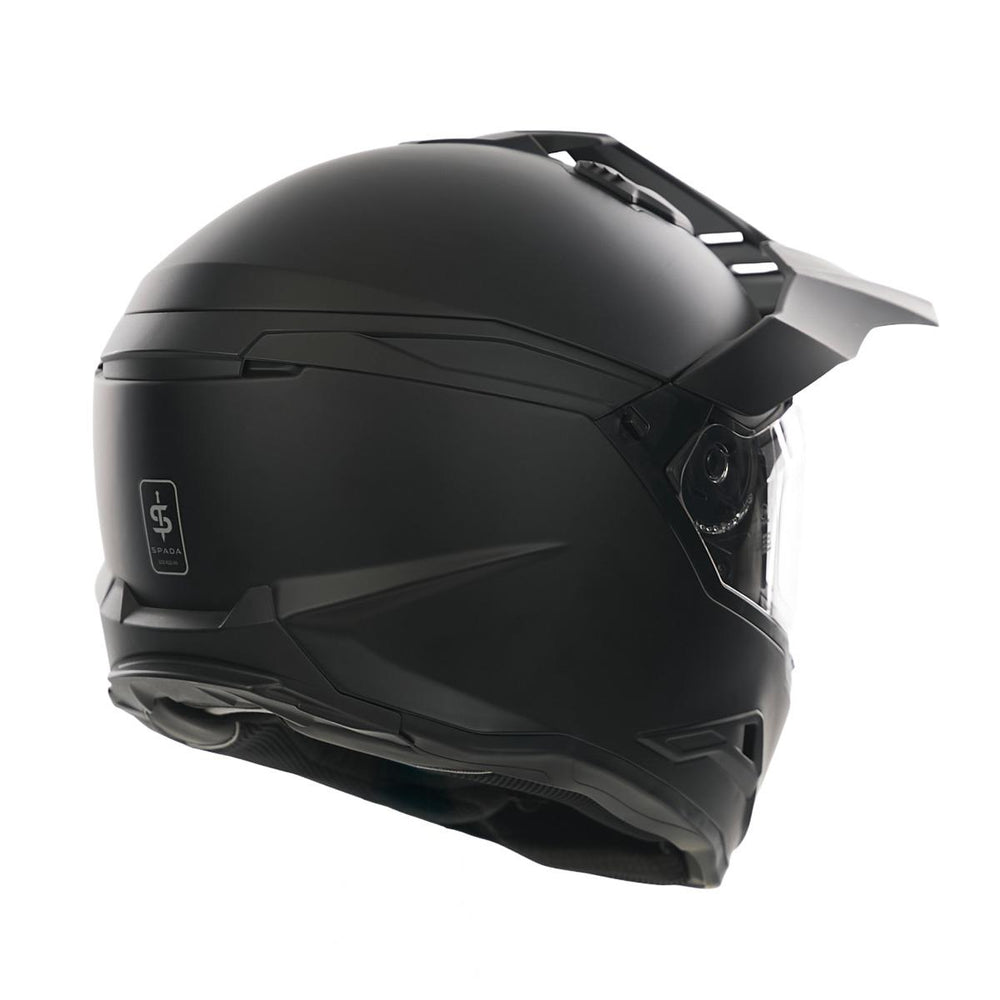 Spada Nitride Adventure Motorcycle Helmet - Matt Black