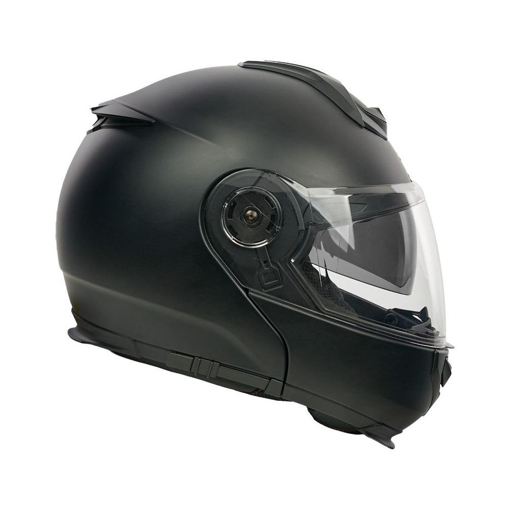 Spada Bastion Flip Front Motorcycle Helmet - Matt Black