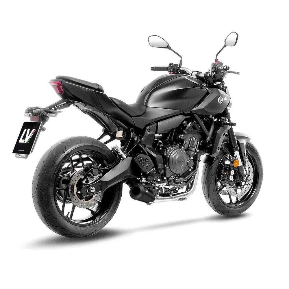 LeoVince LV-10 Full Black Full Exhaust System For Yamaha MT-07 ABS 2020-2026