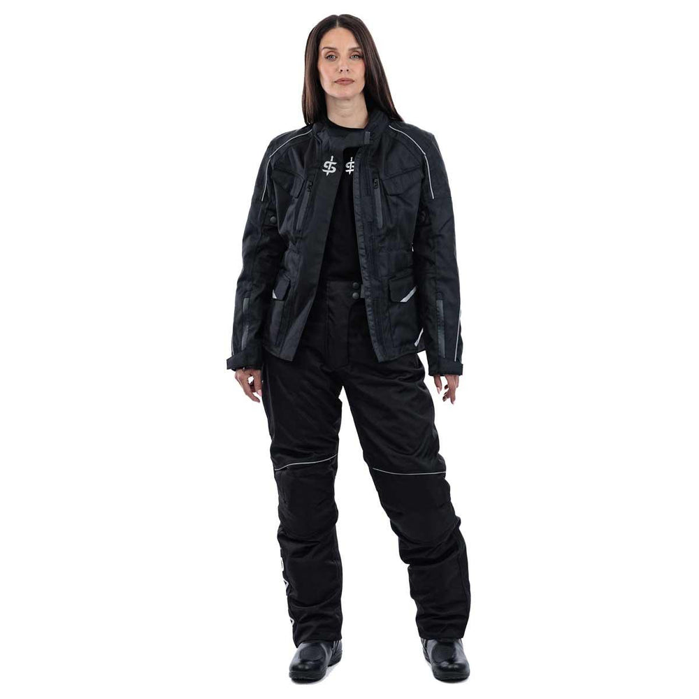 Spada City Nav 2.0 Waterproof Ladies Motorcycle Trousers - Black