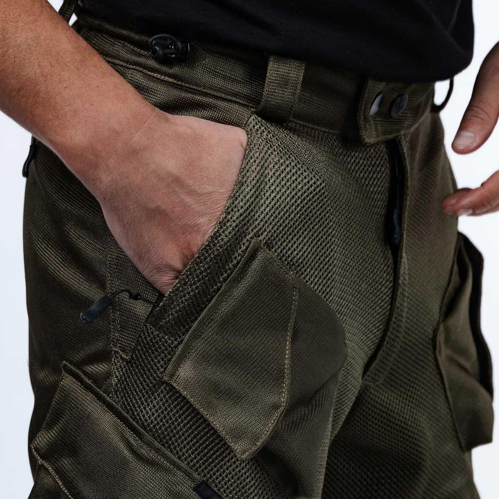Spada Combat Air Motorcycle Trousers - Olive Green