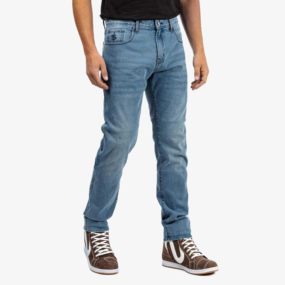 Spada Drifter Men's Motorcycle Jeans - Beach Blue