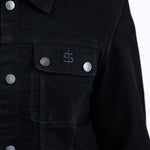 Spada Tura Trucker Men's Motorcycle Jacket - Solid Black