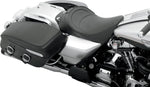 Drag Specialties Backrest Compatible Mild Stitched Solo Seat For Harley Davidson FLHR 1340 1997-1998 56cm Long - Black