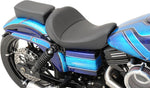 Drag Specialties Solo Seat with EZ Glide II Backrest Option For Harley Davidson FLD 1690 2012-2013 Mild Stitched - Black