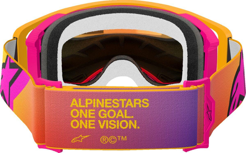 Alpinestars Supertech Corp ABS Vision Goggles - Pink Yellow