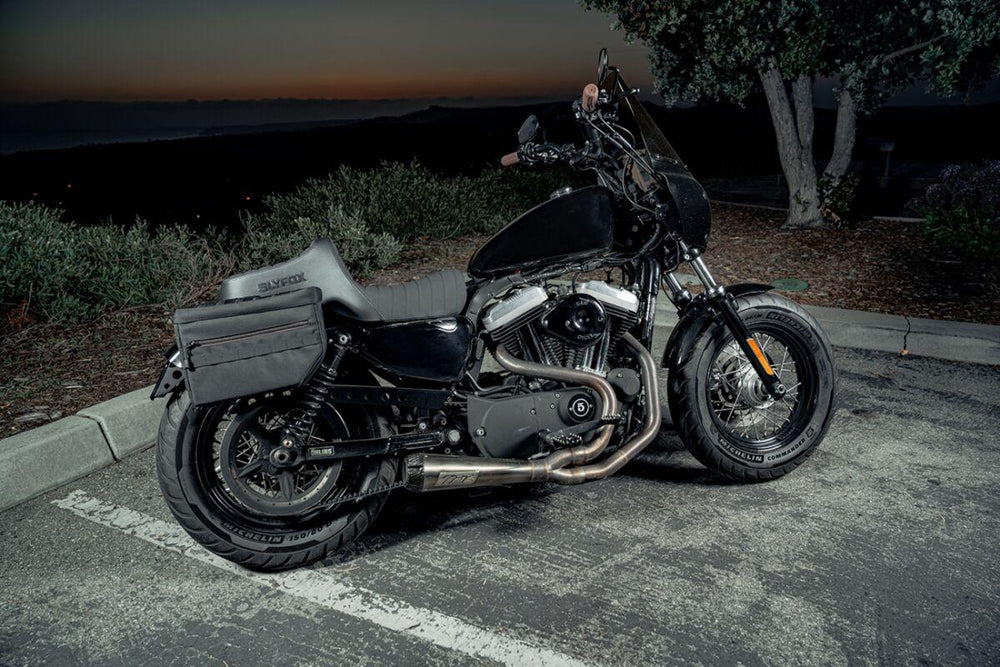 Slyfox High Noon Seat For Harley Davidson XL1200C 2004-2020 - Black