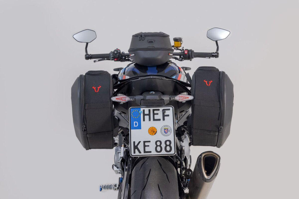 SW Motech Pro Blaze H Saddlebag Set With Edge Protection & Heat Guard For BMW M 1000 R 2023-2024 - Black