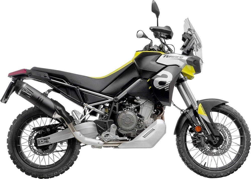 LeoVince LV One Evo Black Edition  Silencer For Aprilia Tuareg 660 2022-2024 Right