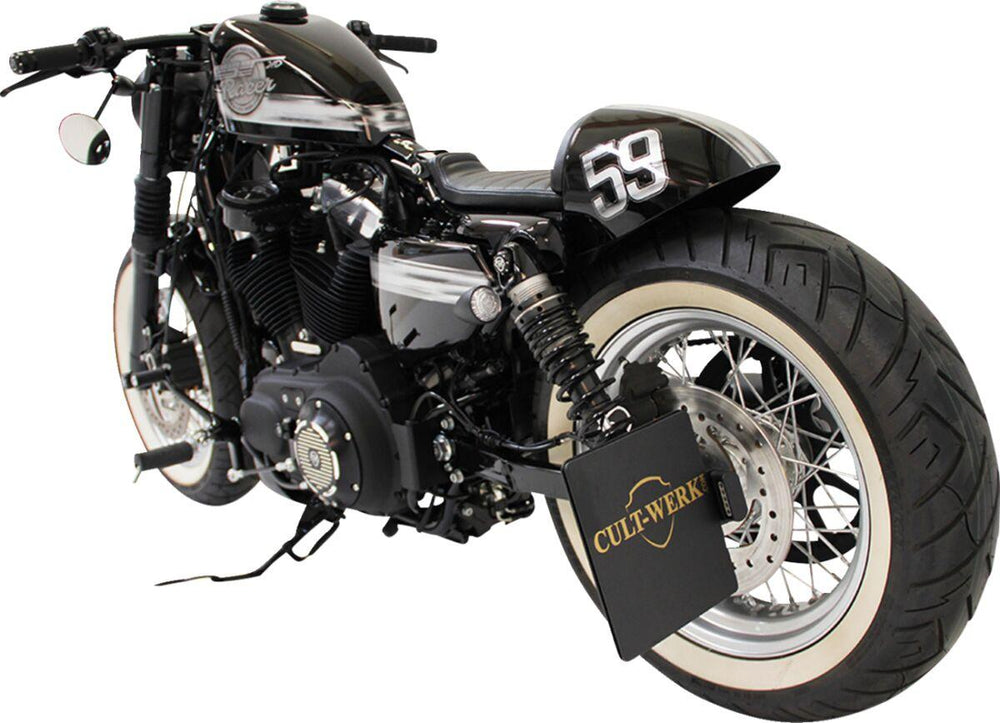 Cult Werk License Plate For Harley Davidson XL 1200 C 1996-2020