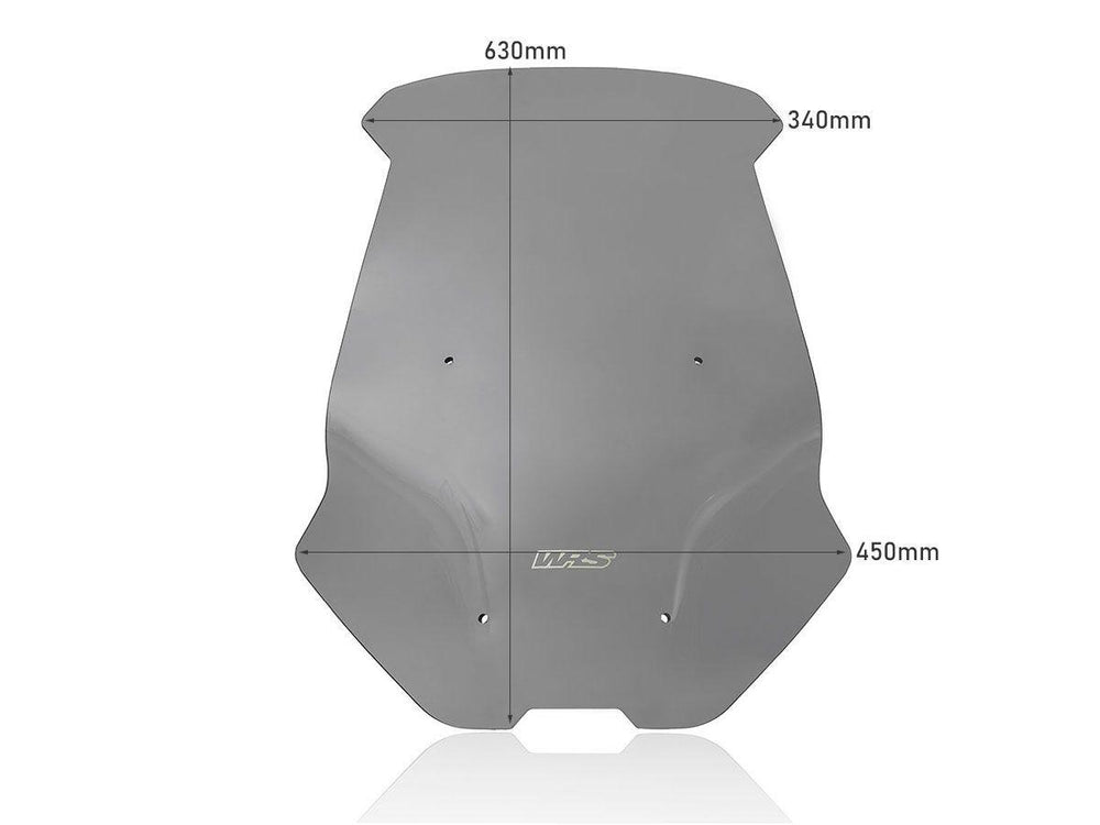WRS Windscreen for Scooter For Honda ADV 350 ABS 2022-2024 63 cm (24-7/8") - Smoke