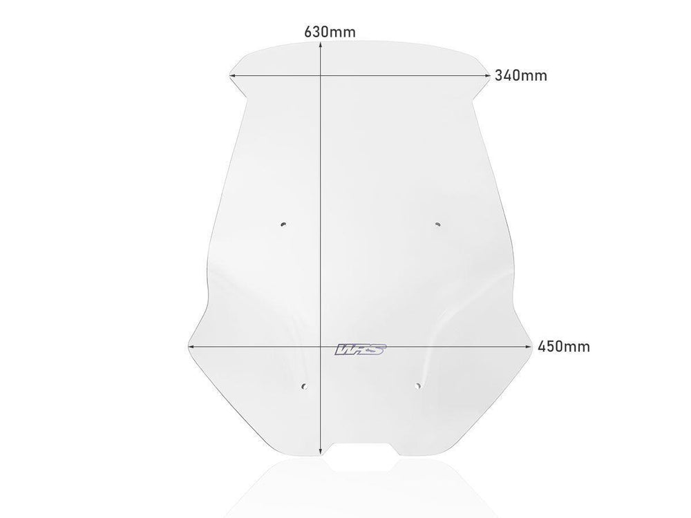 WRS Windscreen for Scooter For Honda ADV 350 ABS 2022-2024 63 cm (24-7/8") - Clear