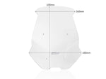 WRS Windscreen for Scooter For Honda ADV 350 ABS 2022-2024 63 cm (24-7/8") - Clear