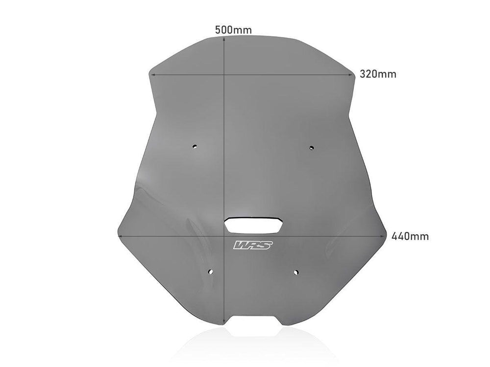 WRS Windscreen for Scooter For Honda ADV 350 ABS 2022-2024 50 cm (19-3/4") - Smoke