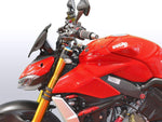 WRS Windscreen For Ducati Streetfighter V4 1100 ABS 2020-2024 25 cm (9-7/8") - Black