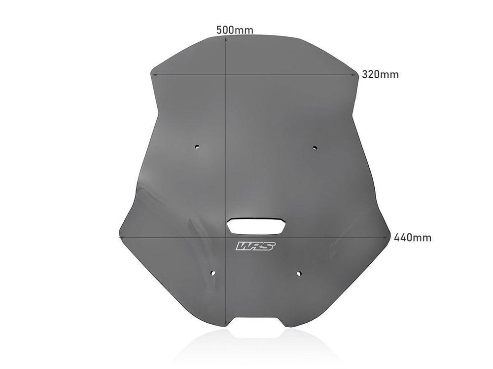 WRS Windscreen for Scooter For Honda ADV 350 ABS 2022-2024 50 cm (19-3/4") - Dark Smoke